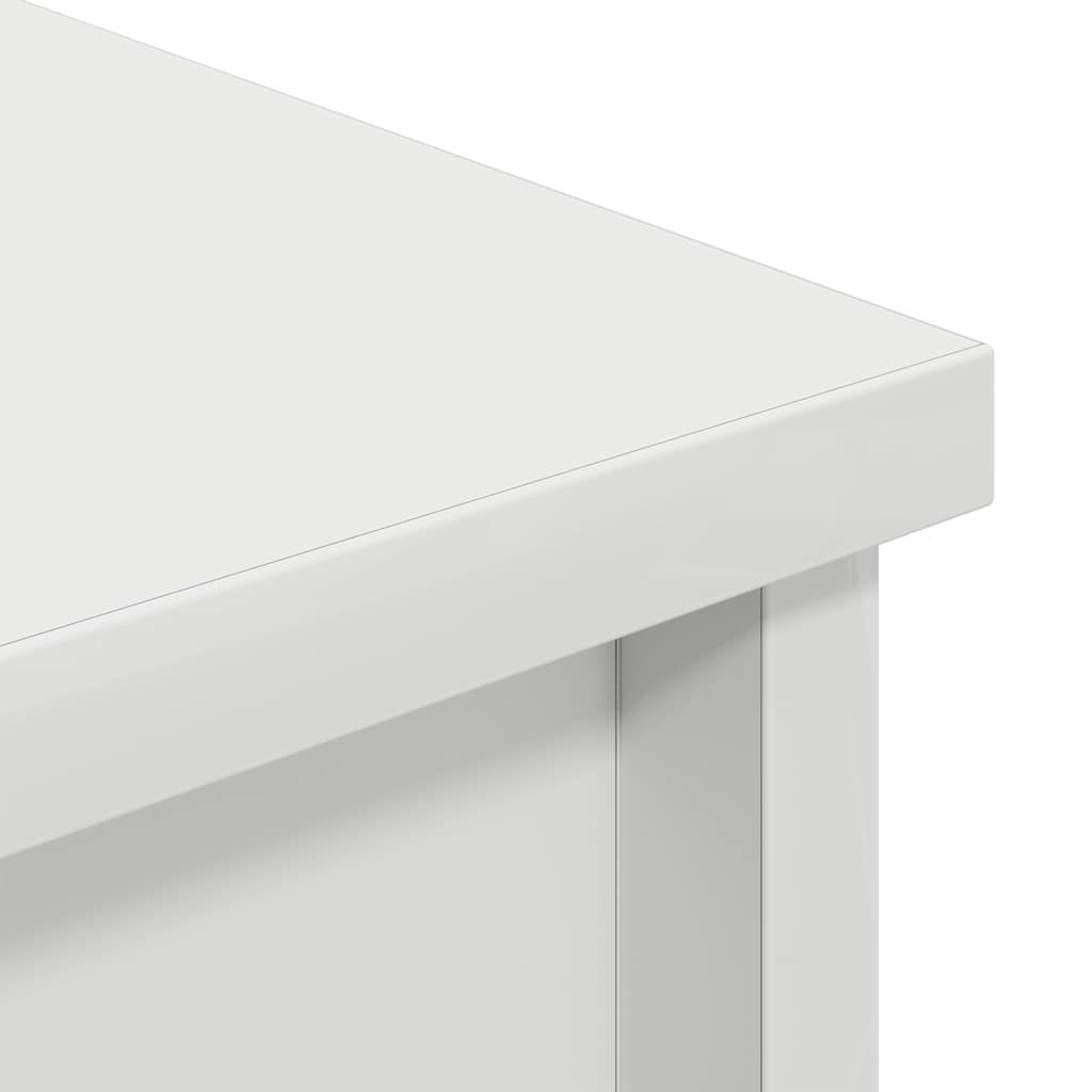 Chest of drawers, white, 37.5x35x180 cm engineered wood