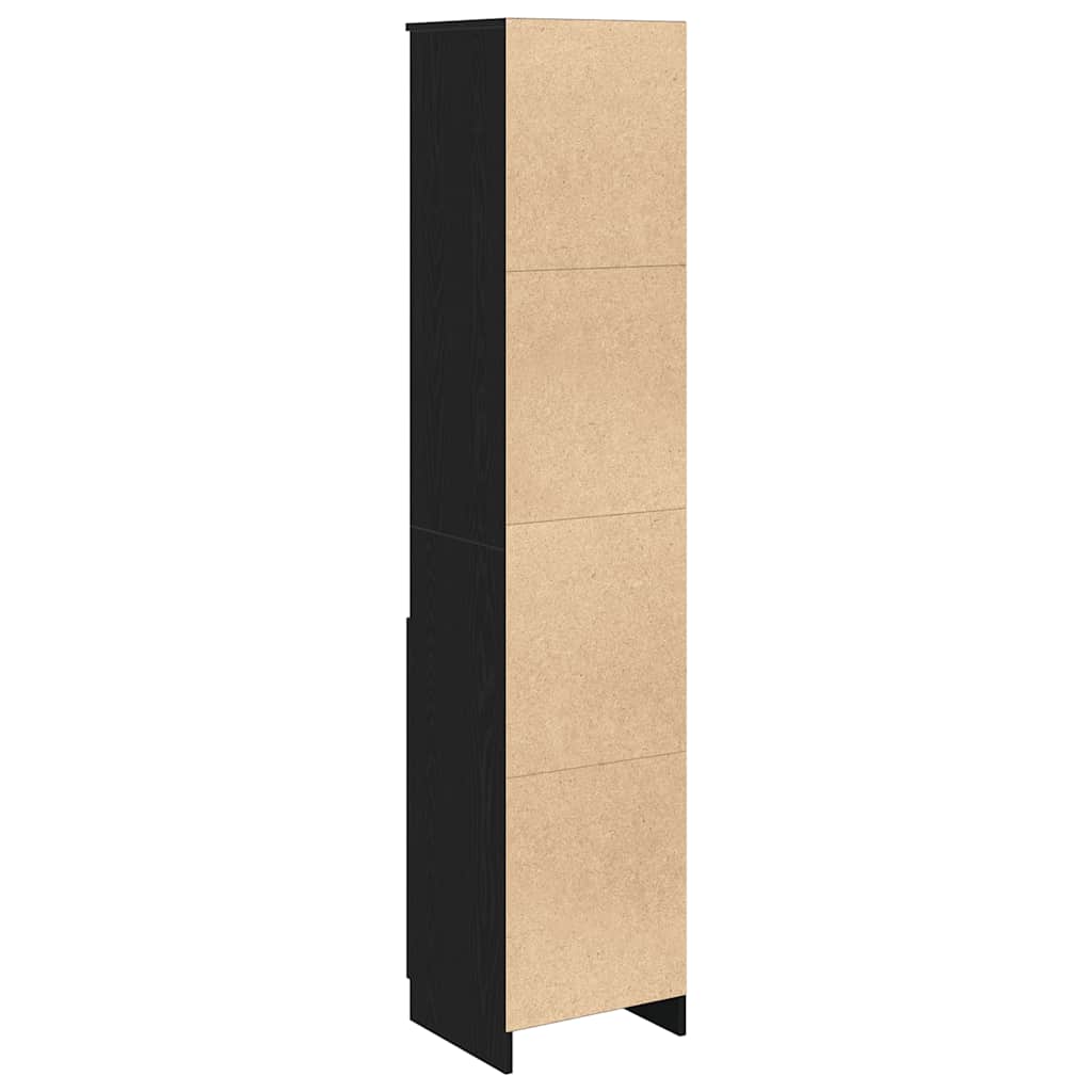 Kumode, melns ozols, 37,5x35x180 cm, apstrādāta koksne