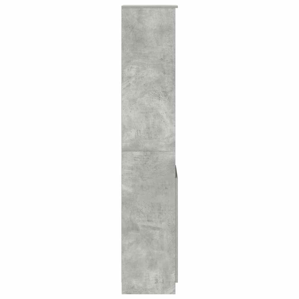Komoda, betono pilkos spalvos, 37,5x35x180 cm apdirbta mediena
