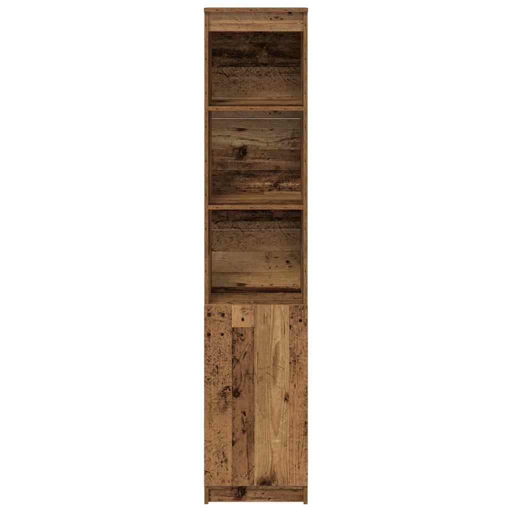 Kumode, vecināta koksne, 37,5x35x180 cm, apstrādāta koksne