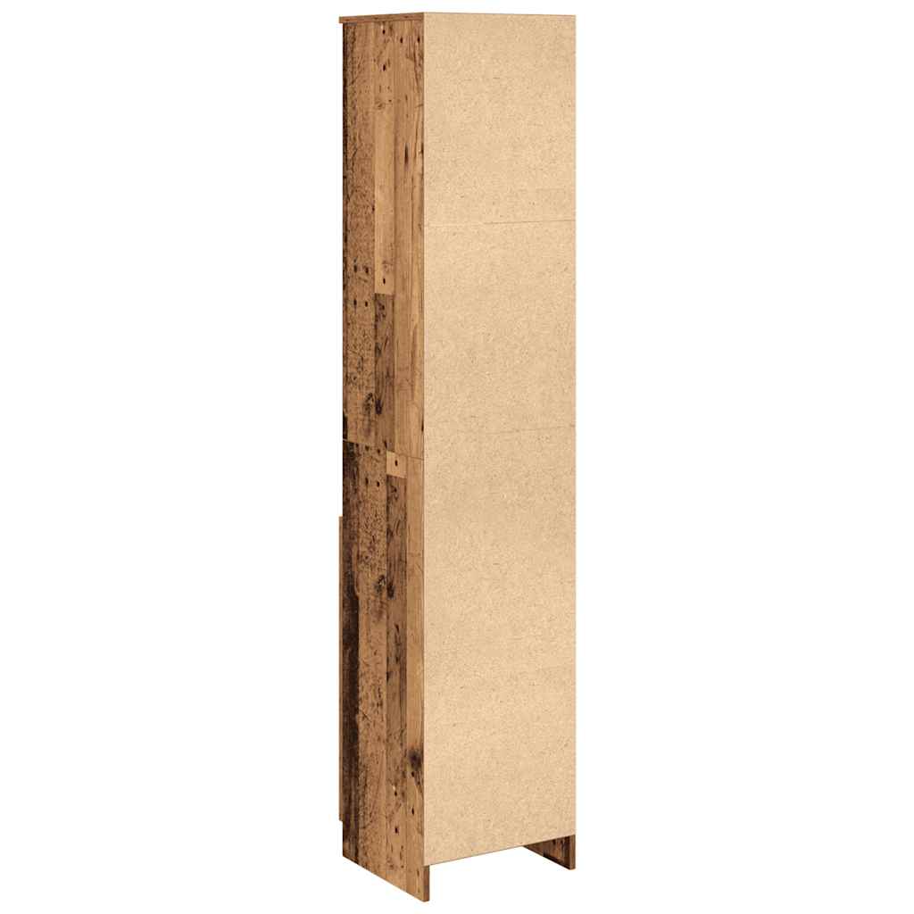 Kumode, vecināta koksne, 37,5x35x180 cm, apstrādāta koksne