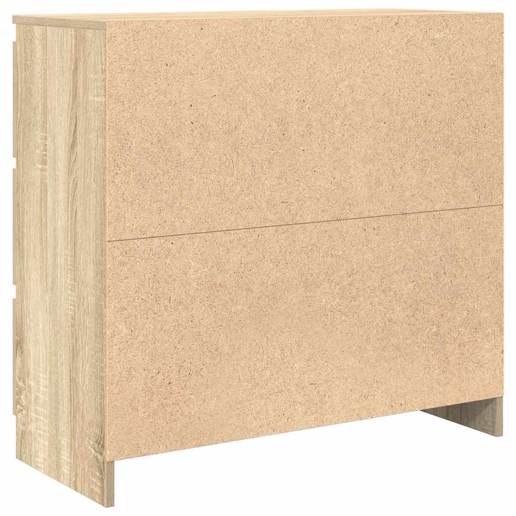 Sideboard, Sonoma oak, 80x35x76 cm, engineered wood