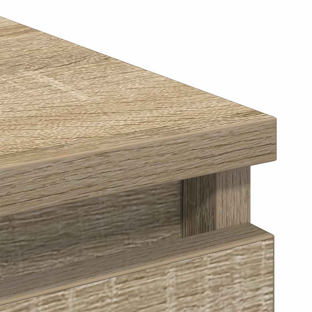 Sideboard, Sonoma oak, 80x35x76 cm, engineered wood