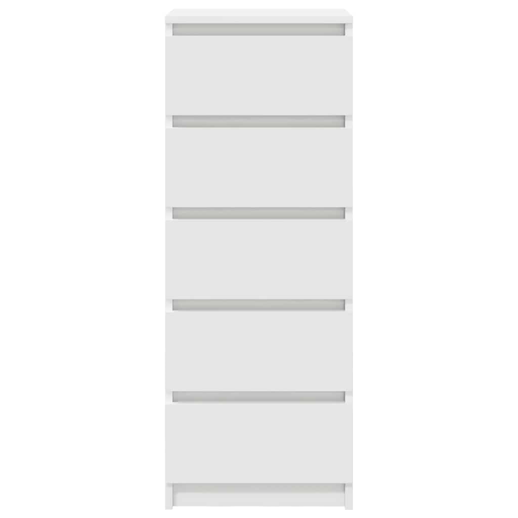 Drawer cabinet, white, 37.5x35x99 cm, wood