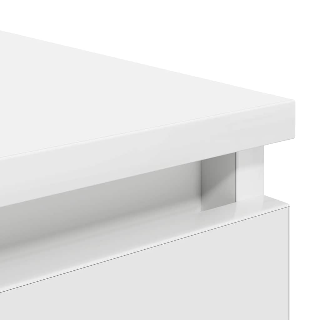 Drawer cabinet, white, 37.5x35x99 cm, wood