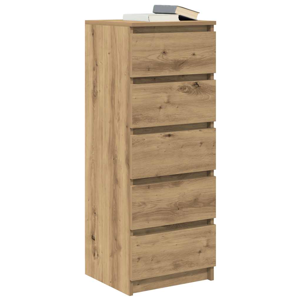 Side cabinet with drawers, 37.5x35x99 cm, wood