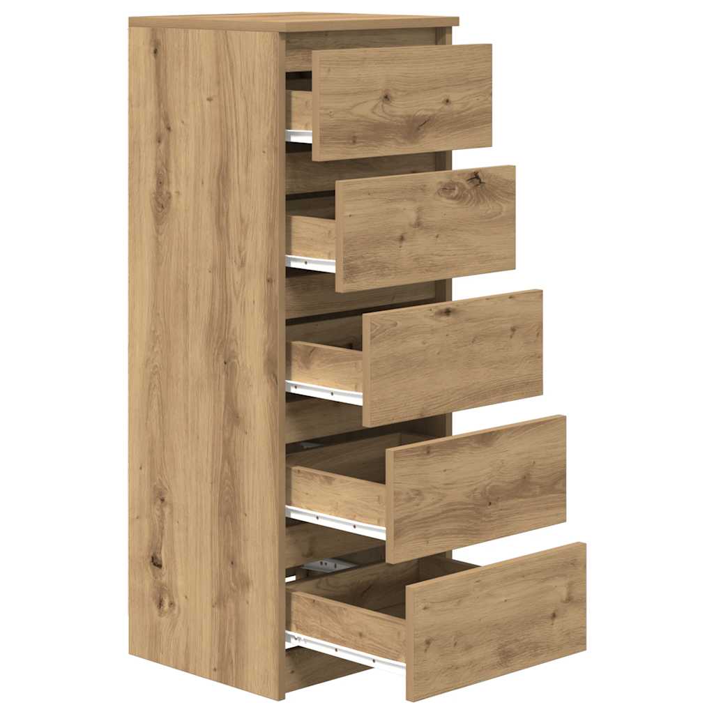Side cabinet with drawers, 37.5x35x99 cm, wood