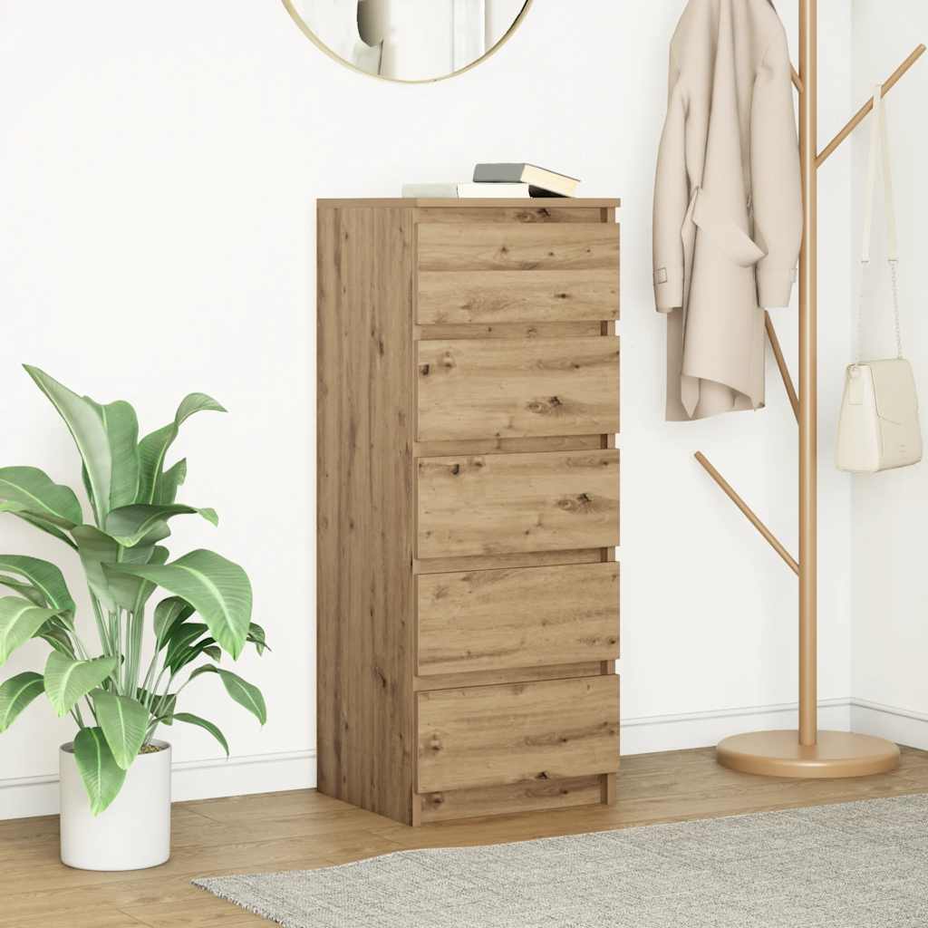 Side cabinet with drawers, 37.5x35x99 cm, wood