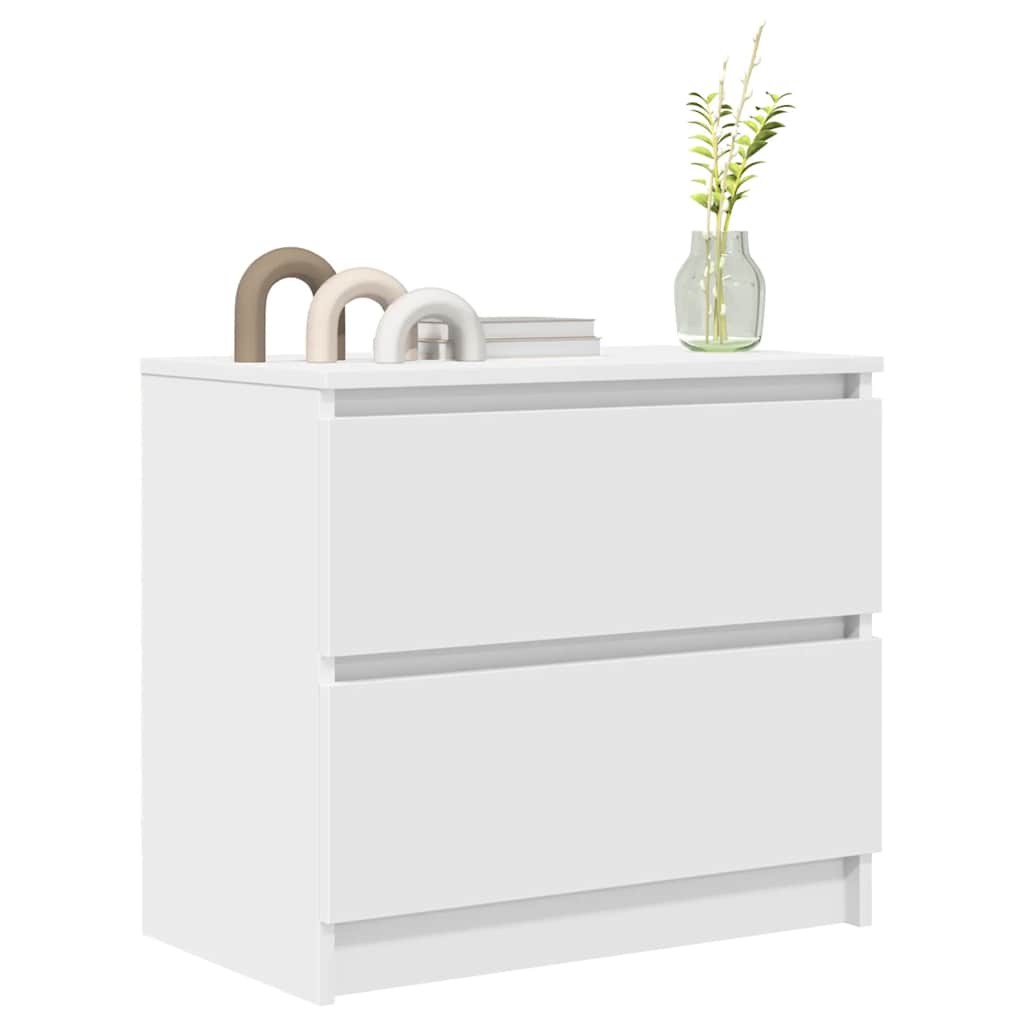 TV stand, white, 60x35x54 cm, engineered wood