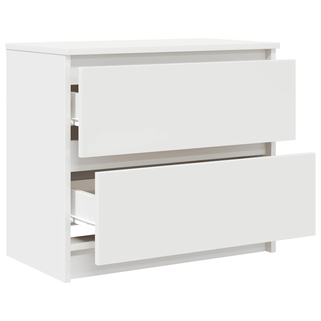 TV stand, white, 60x35x54 cm, engineered wood