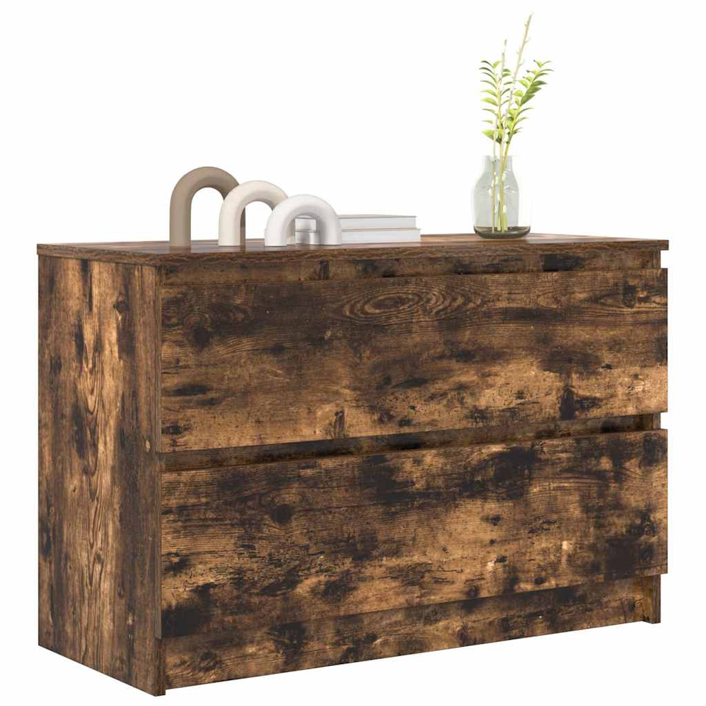 TV cabinet, smoky oak, 80x35x54 cm, wood