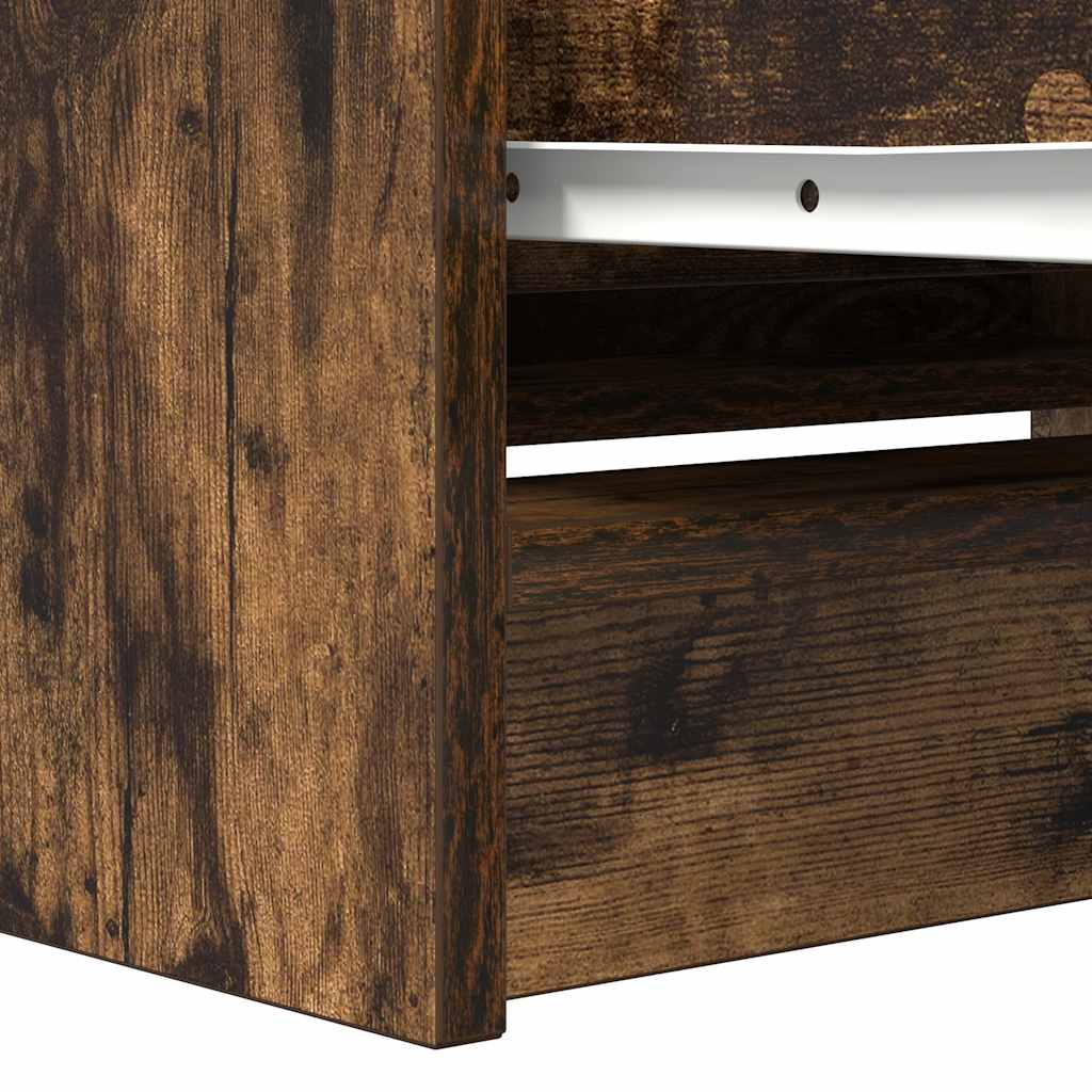 TV cabinet, smoky oak, 80x35x54 cm, wood