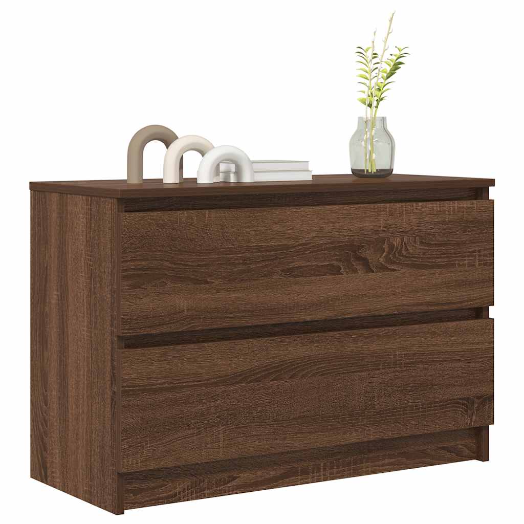 TV cabinet, brown oak, 80x35x54 cm, wood