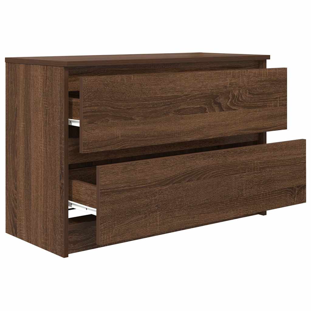 TV cabinet, brown oak, 80x35x54 cm, wood