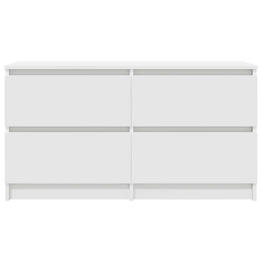 TV cabinet, white, 100x35x54 cm, engineered wood