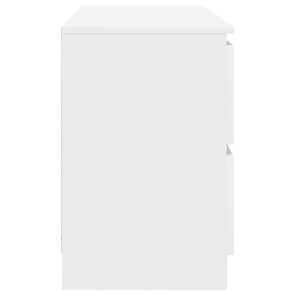 TV cabinet, white, 100x35x54 cm, engineered wood