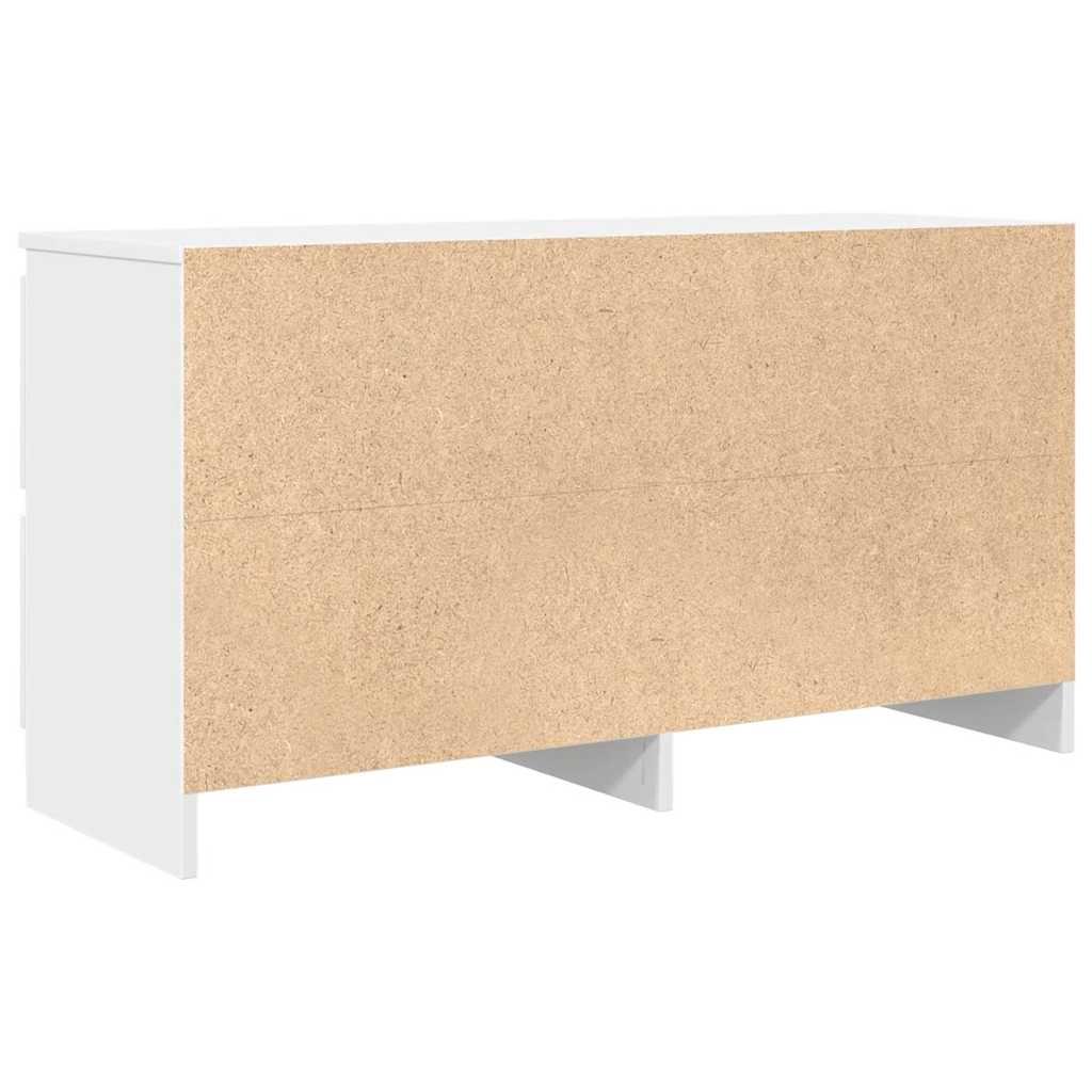 TV cabinet, white, 100x35x54 cm, engineered wood