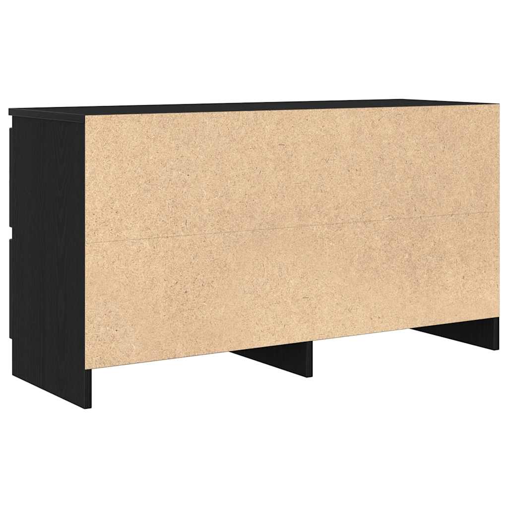 Televizoriaus spintelė, juodos spalvos, 100x35x54 cm, mediena