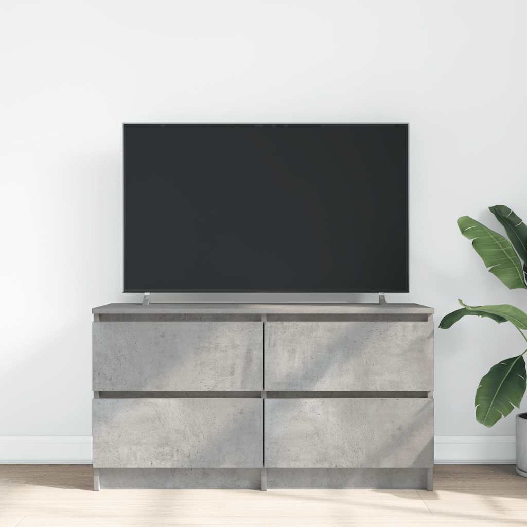 Televizoriaus spintelė, betono pilka, 100x35x54 cm, mediena