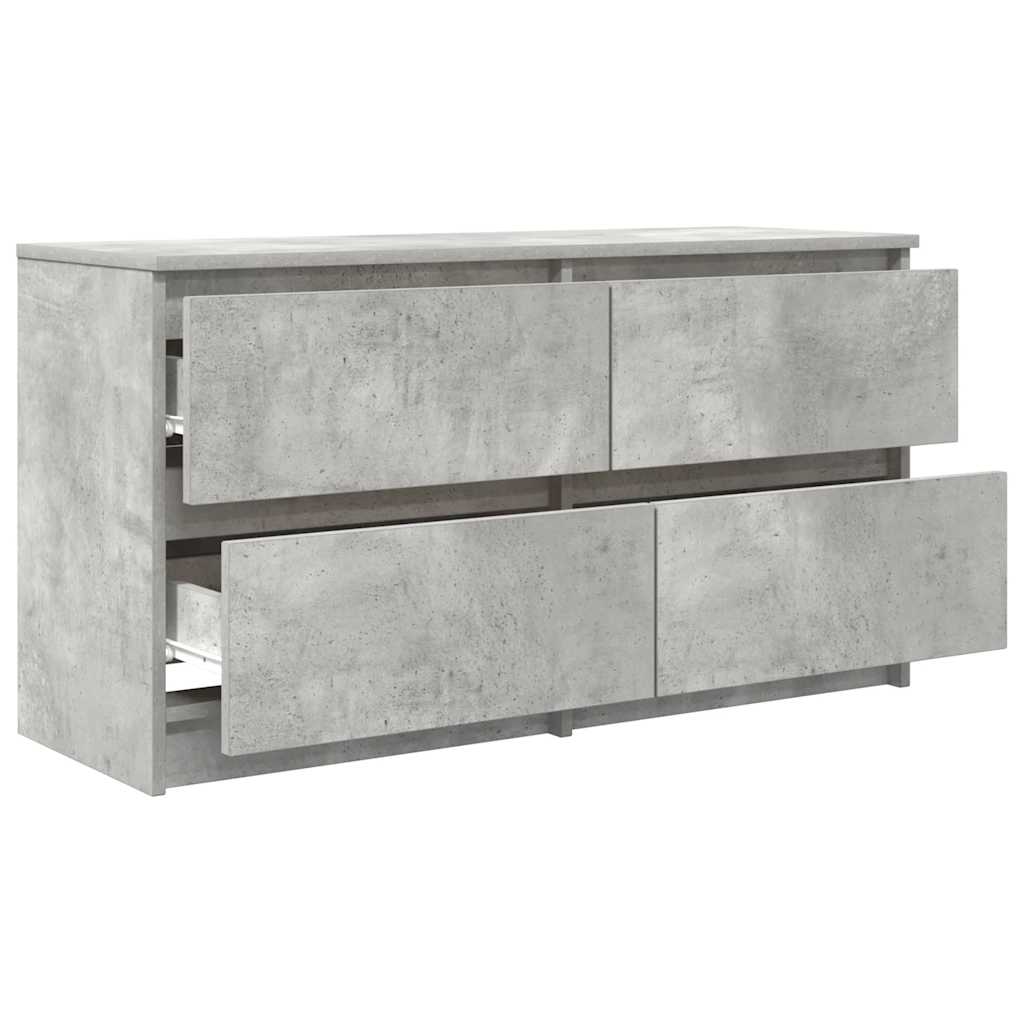 Televizoriaus spintelė, betono pilka, 100x35x54 cm, mediena