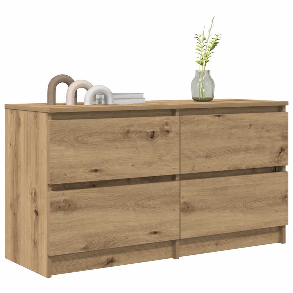 TV cabinet, artisan oak, 100x35x54 cm, wood