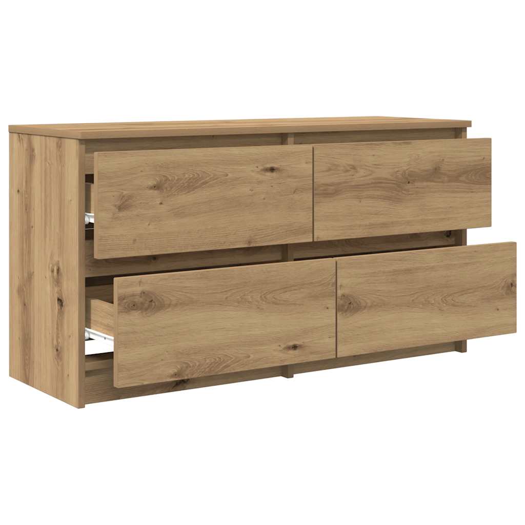 TV cabinet, artisan oak, 100x35x54 cm, wood
