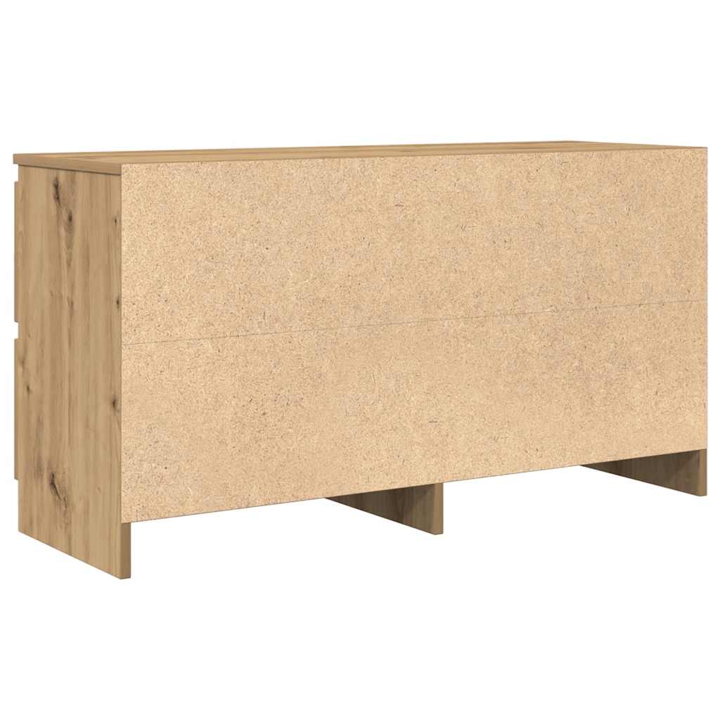 TV cabinet, artisan oak, 100x35x54 cm, wood