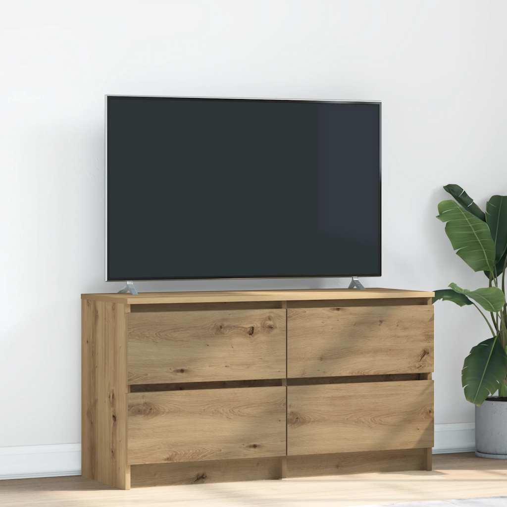 TV cabinet, artisan oak, 100x35x54 cm, wood
