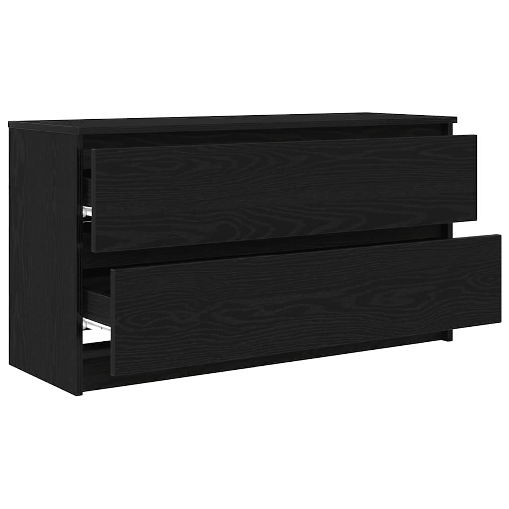 TV skapītis, melns, 100x35x54 cm, koka