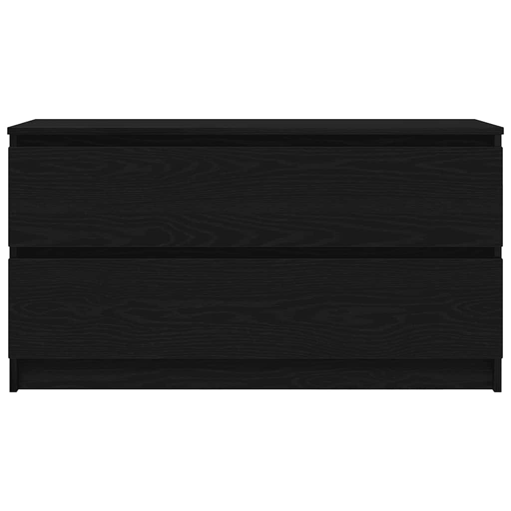 TV skapītis, melns, 100x35x54 cm, koka