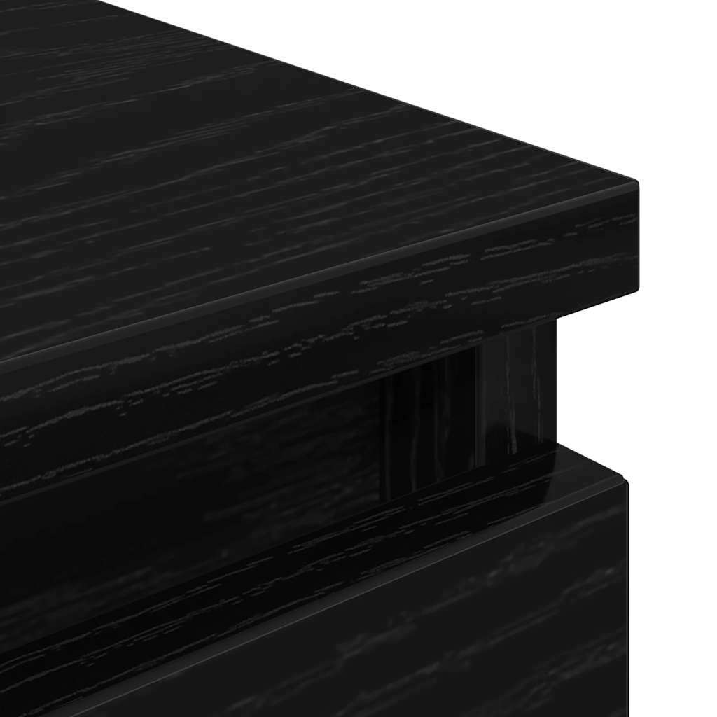 TV skapītis, melns, 100x35x54 cm, koka