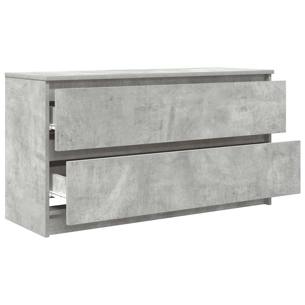 Televizora skapis, betona pelēks, 100x35x54 cm, koks