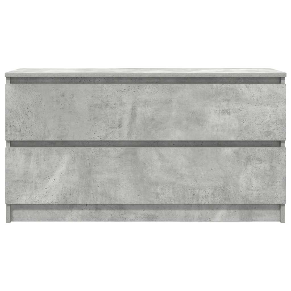Televizora skapis, betona pelēks, 100x35x54 cm, koks