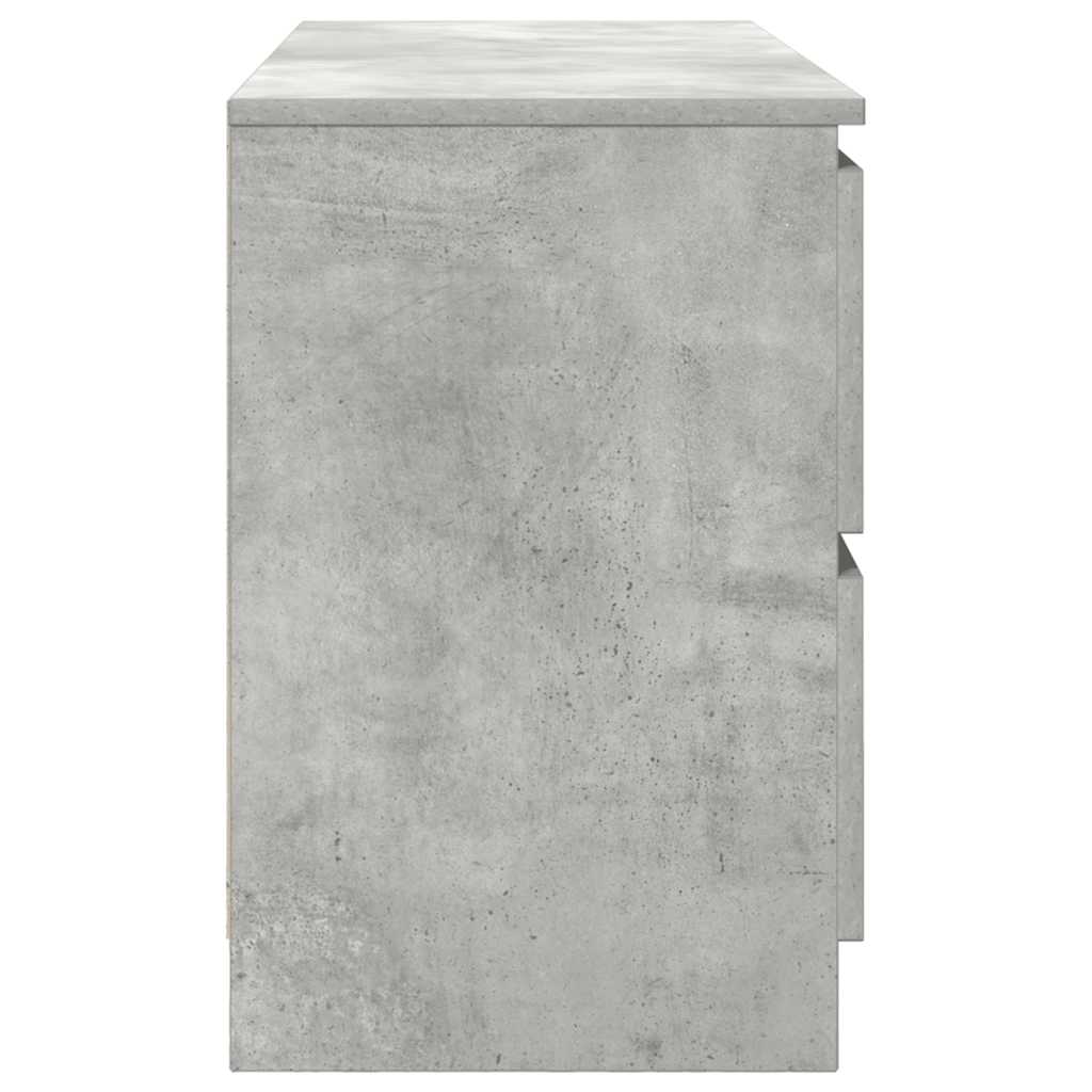 Televizora skapis, betona pelēks, 100x35x54 cm, koks