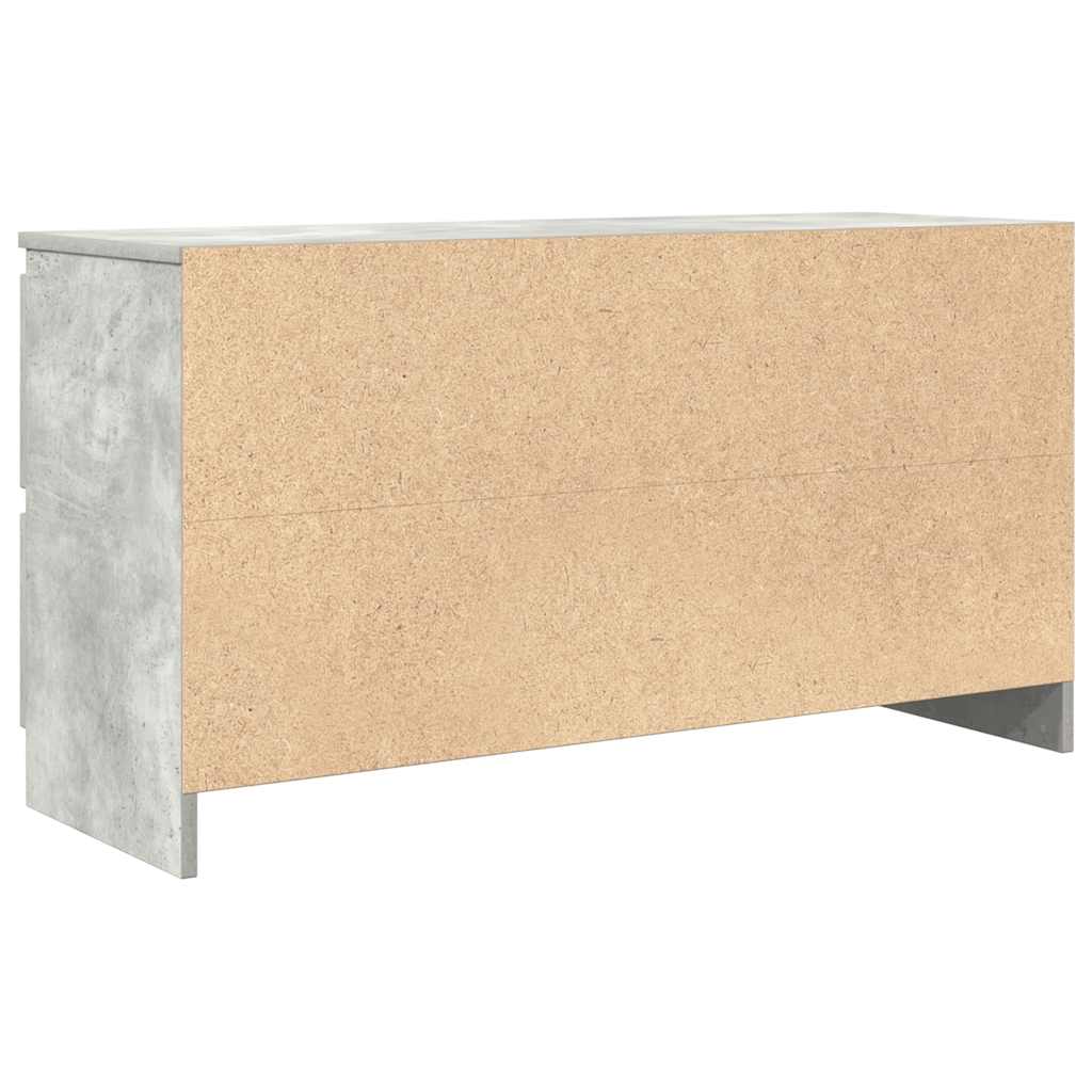 Televizora skapis, betona pelēks, 100x35x54 cm, koks