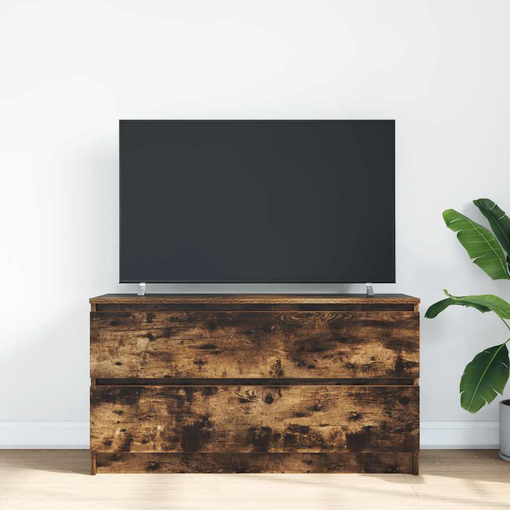 TV cabinet, smoked oak, 160x35x55cm, wood