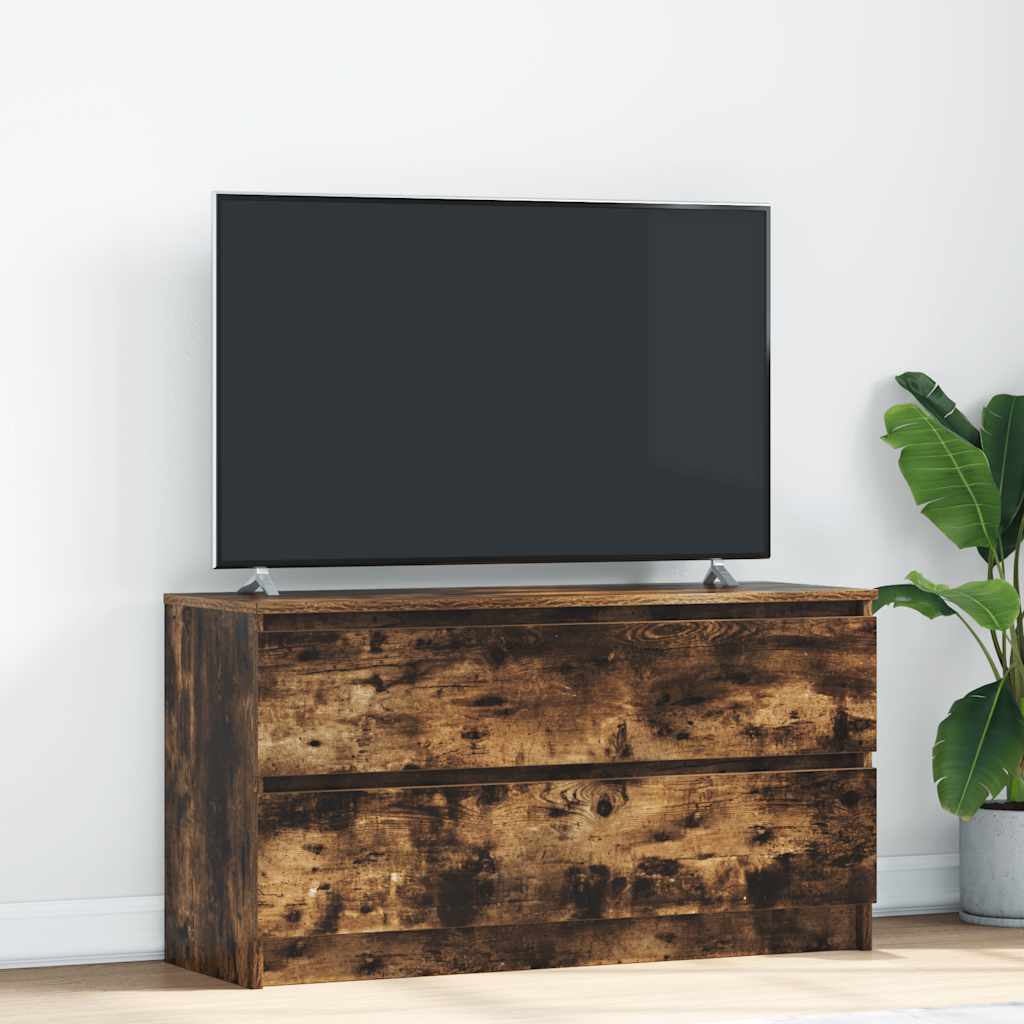 TV cabinet, smoked oak, 160x35x55cm, wood