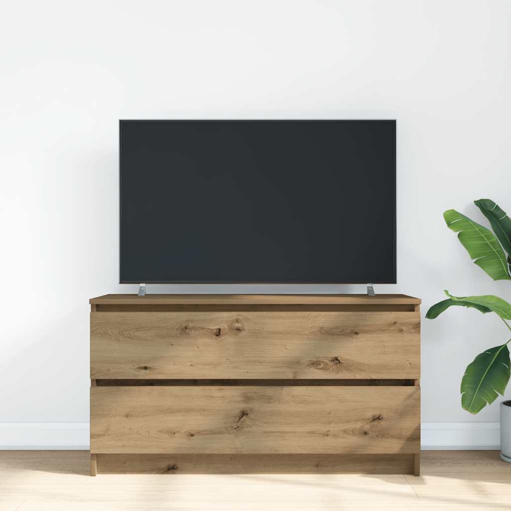 Televizoriaus spintelė, artisano ąžuolo, 100x35x54 cm, mediena