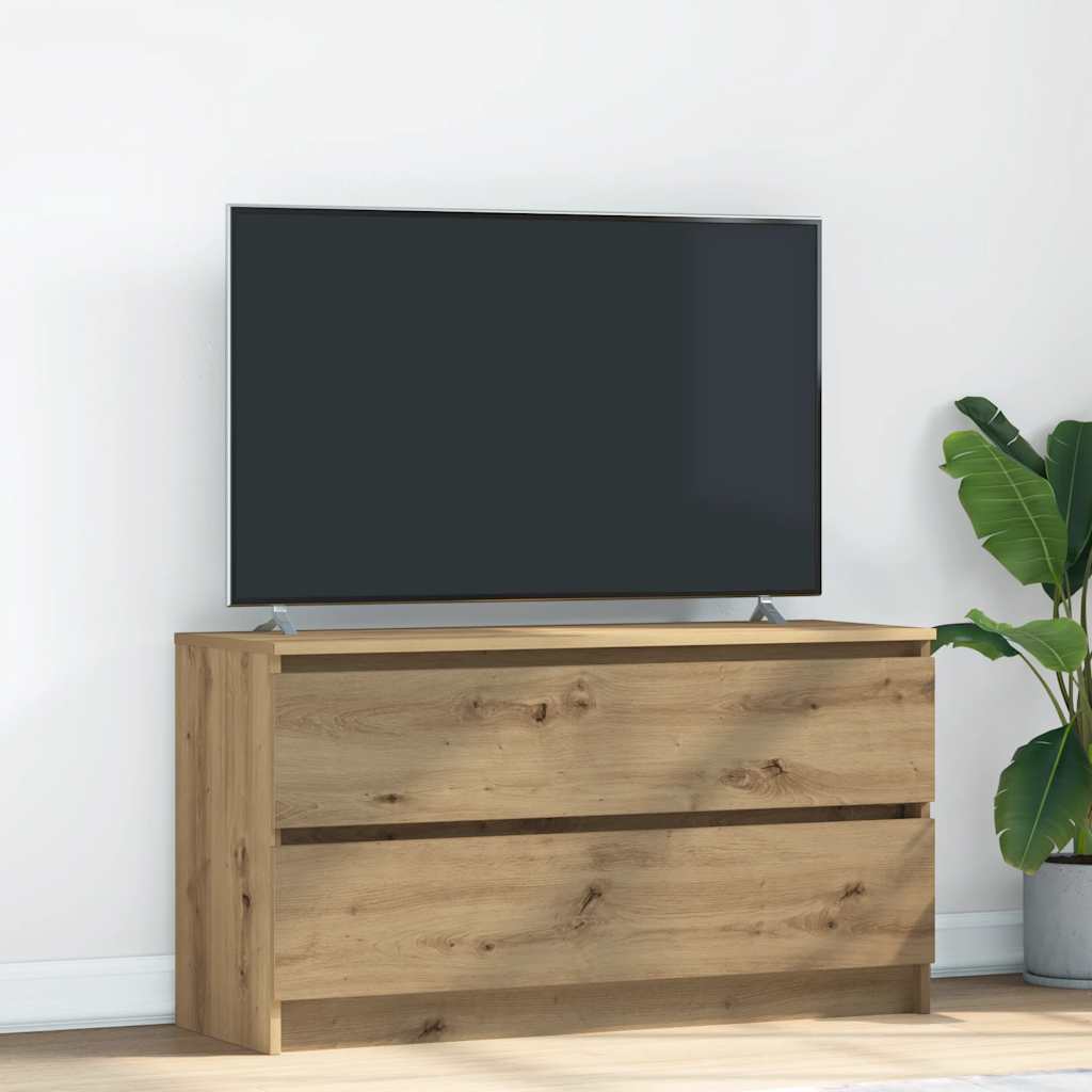 Televizoriaus spintelė, artisano ąžuolo, 100x35x54 cm, mediena