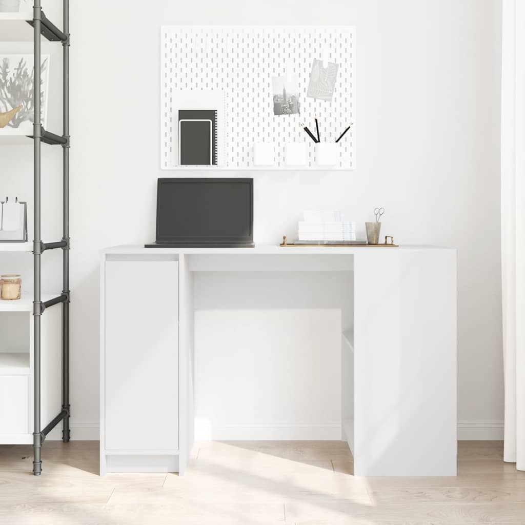 Rašomasis stalas, baltos, 120x42x76 cm, apdirbta mediena