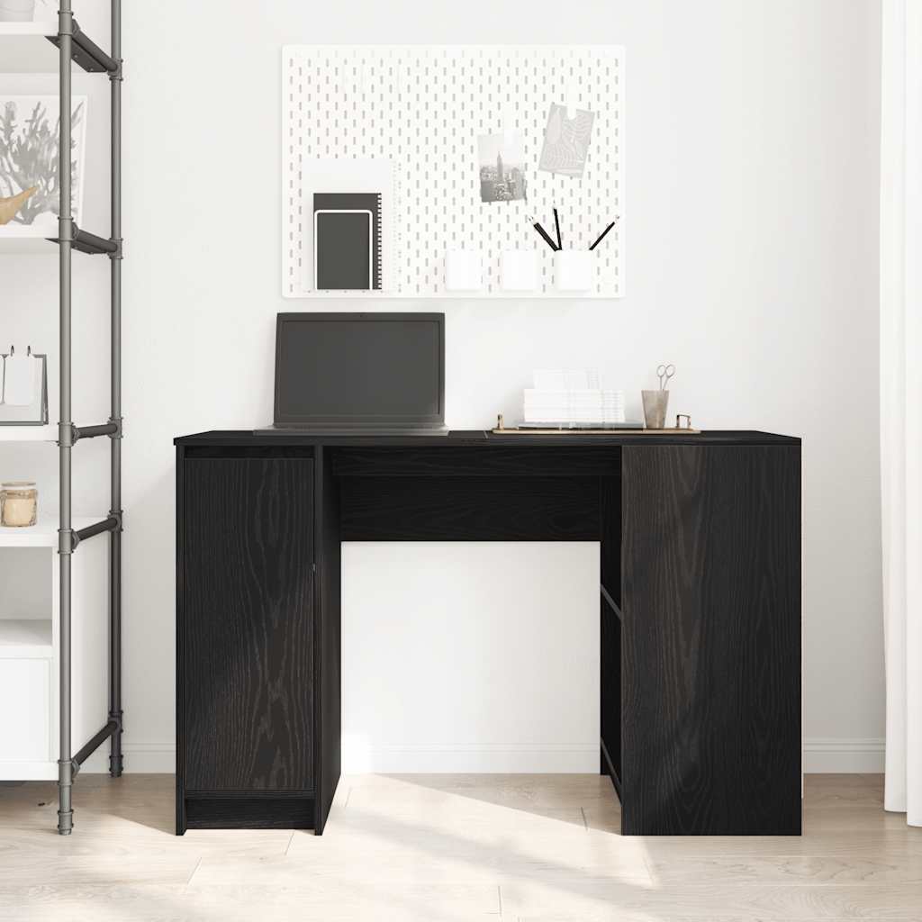 Rašomasis stalas, juodas ąžuolas, 120x42x76 cm apdirbta mediena