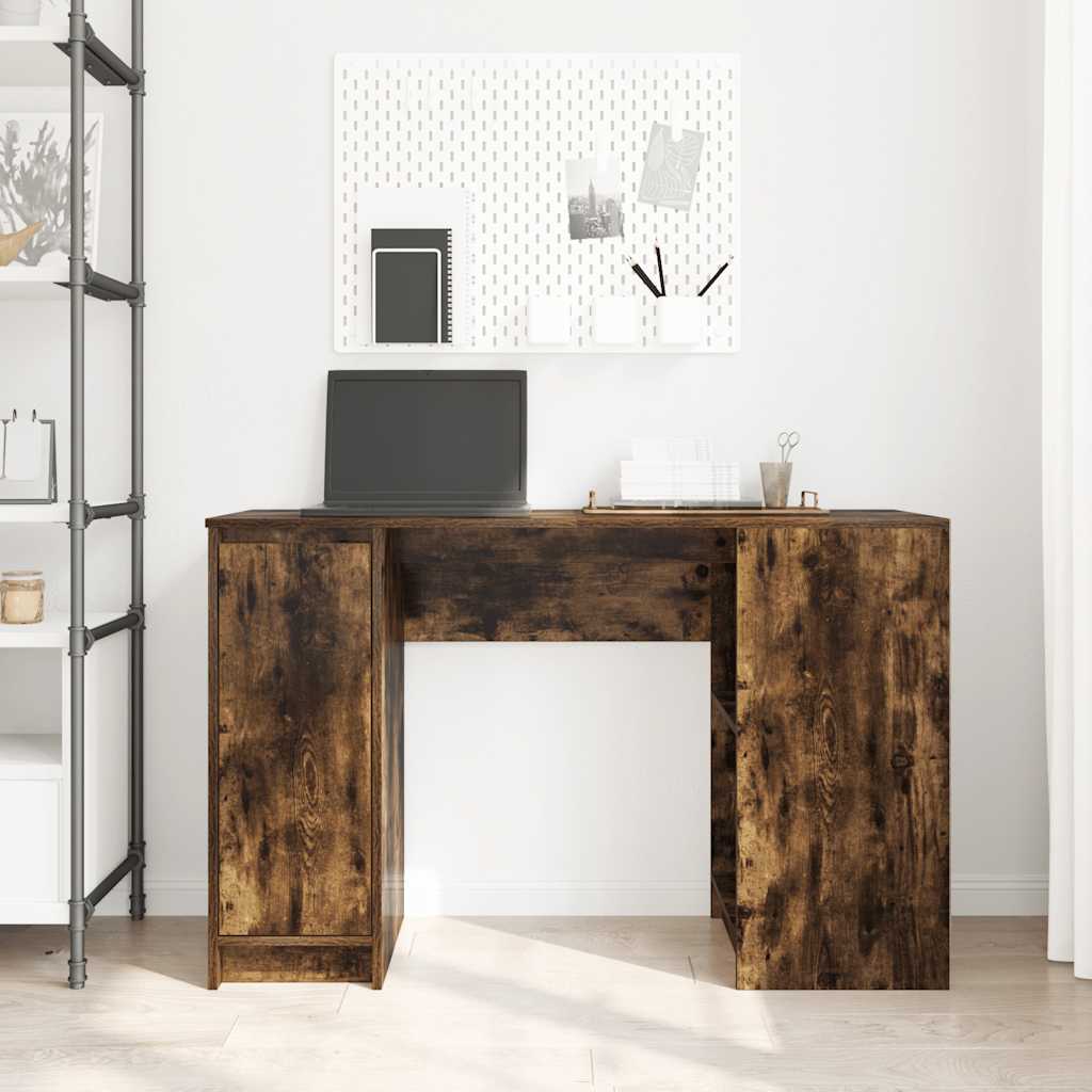 Rašomasis stalas, dūminio ąžuolo, 120x42x76cm, apdirbta mediena