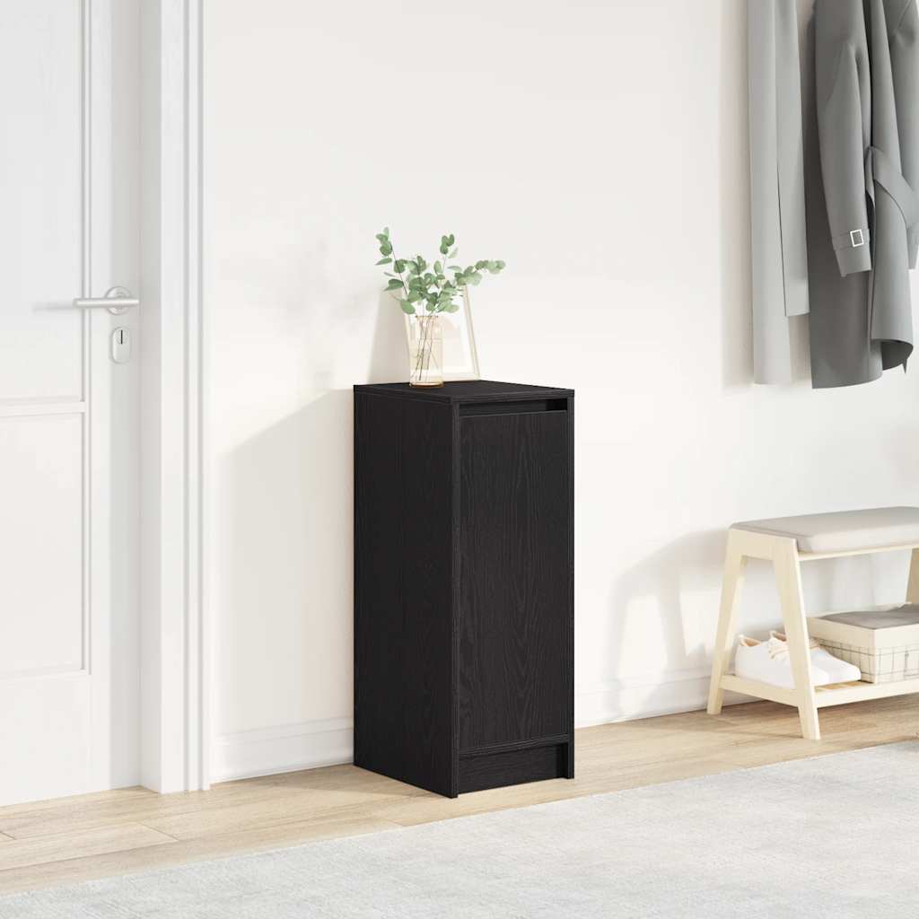 Apavu skapis, melns ozols, 29,5x34x76cm, apstrādāta koksne
