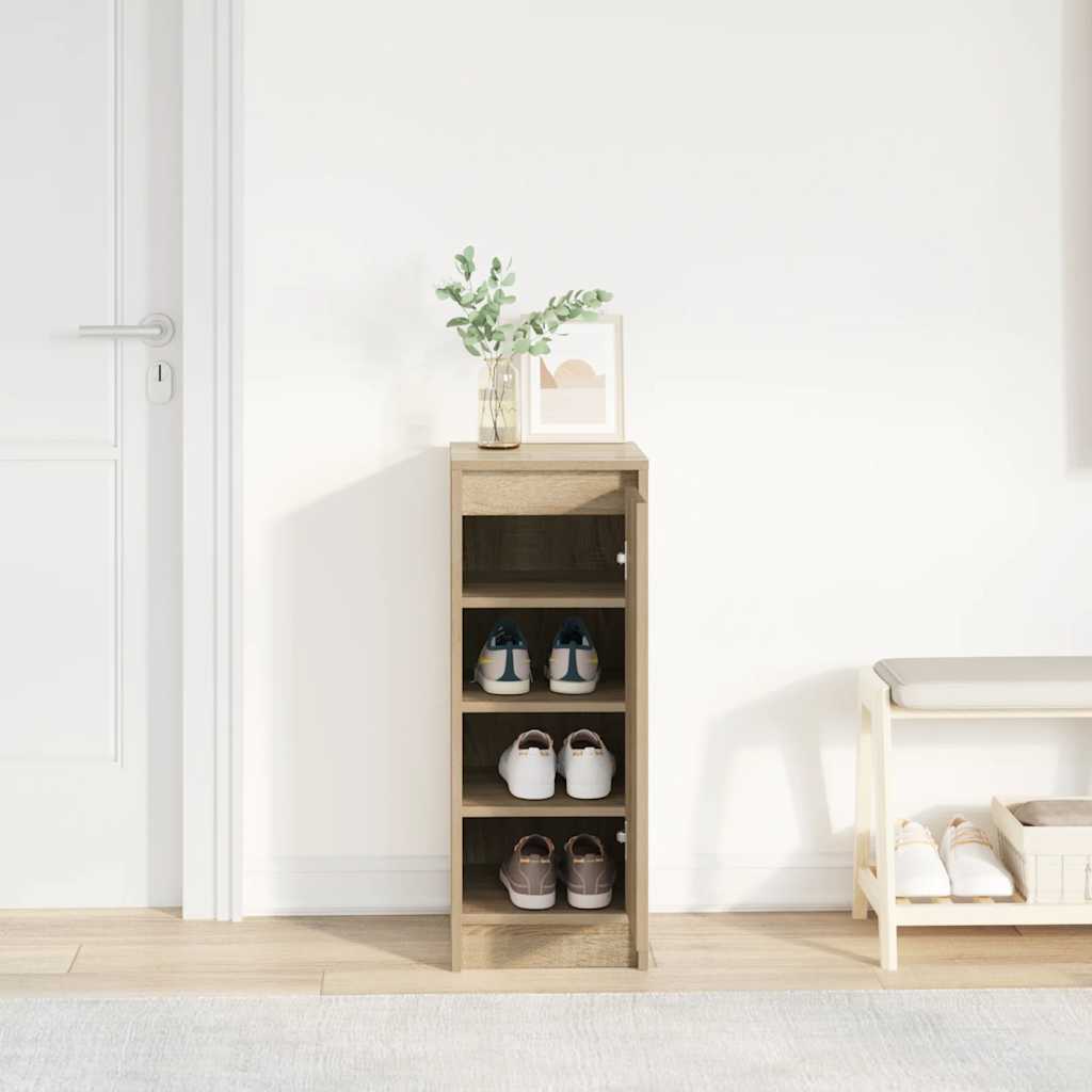 Shoe cabinet, Sonoma oak, 29.5x34x76 cm, engineered wood