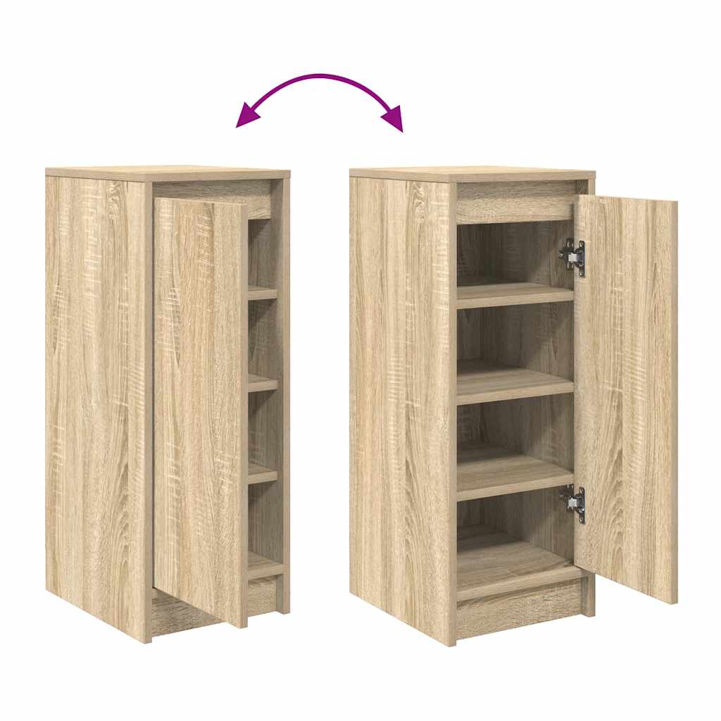 Shoe cabinet, Sonoma oak, 29.5x34x76 cm, engineered wood