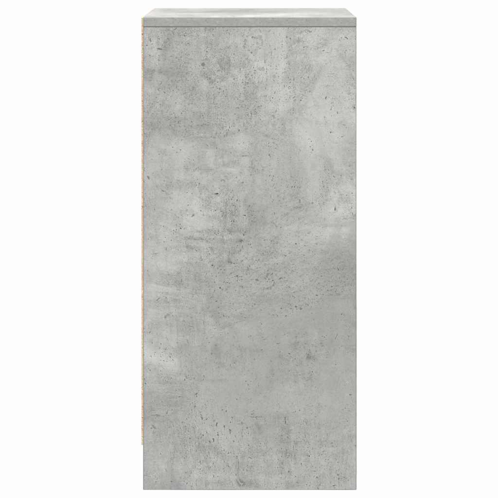 Spintelė batams, betono pilka, 29,5x34x76 cm, apdirbta mediena
