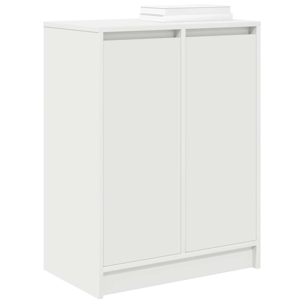 Shoe cabinet, white, 57x34x76 cm, engineered wood