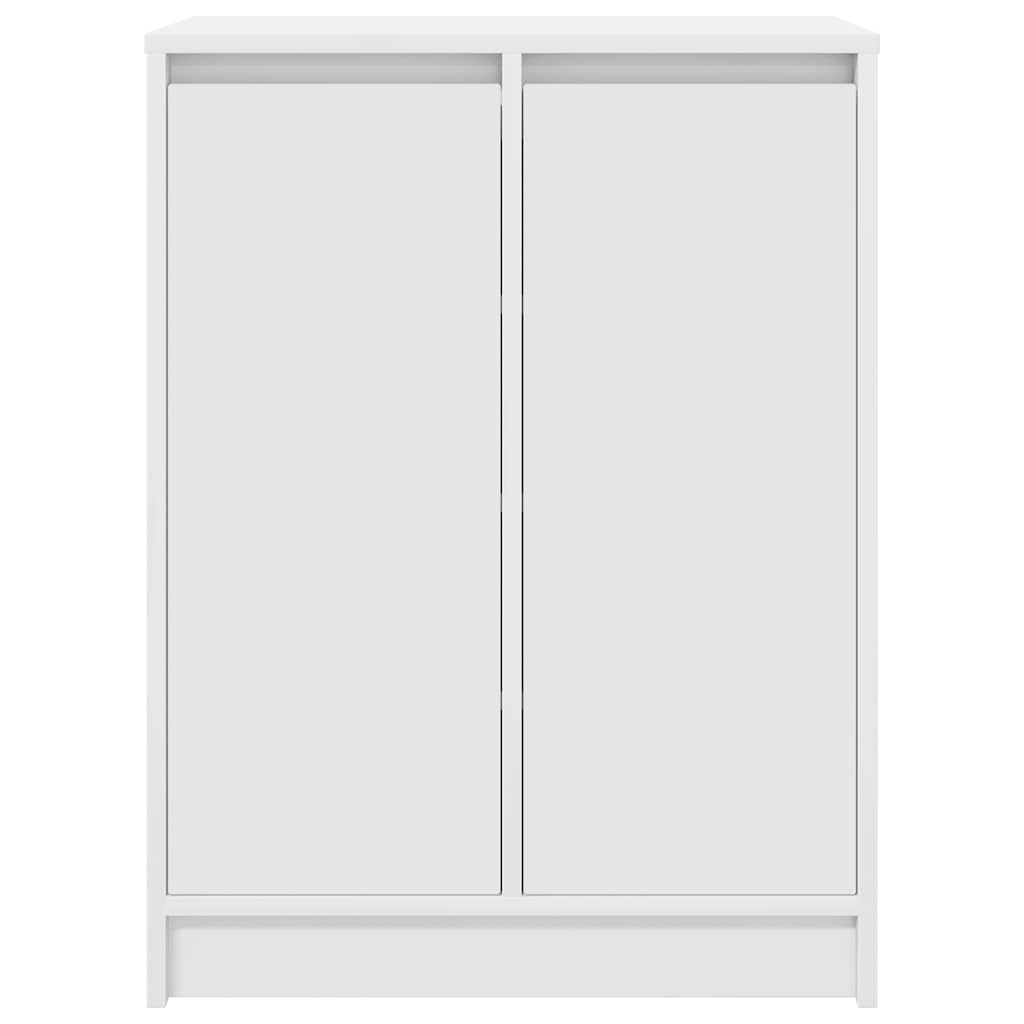 Shoe cabinet, white, 57x34x76 cm, engineered wood