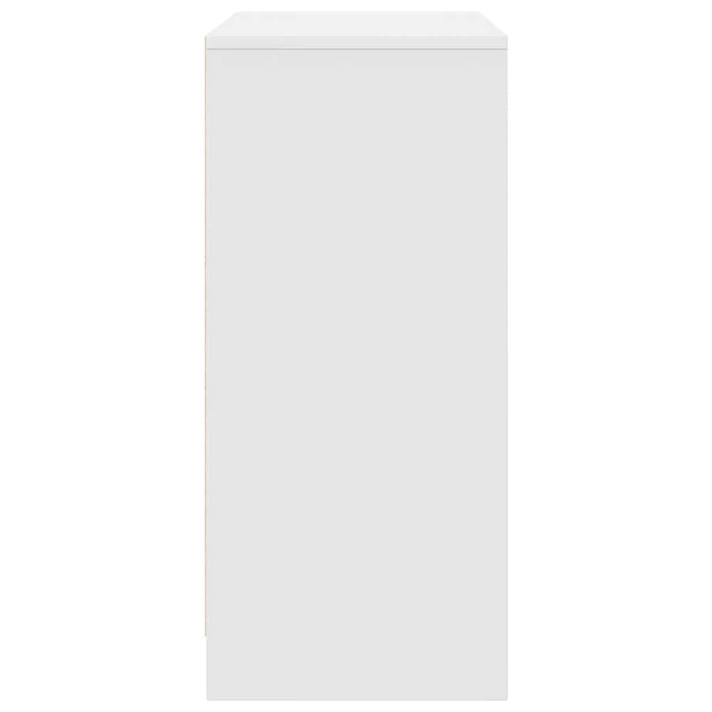 Shoe cabinet, white, 57x34x76 cm, engineered wood