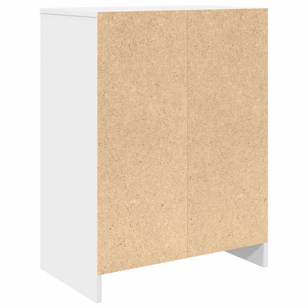 Shoe cabinet, white, 57x34x76 cm, engineered wood